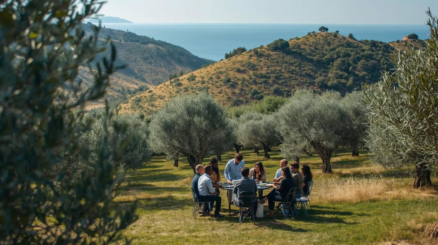 βιώσιμες βιωματικές εκδηλώσεις σε ελαιώνα