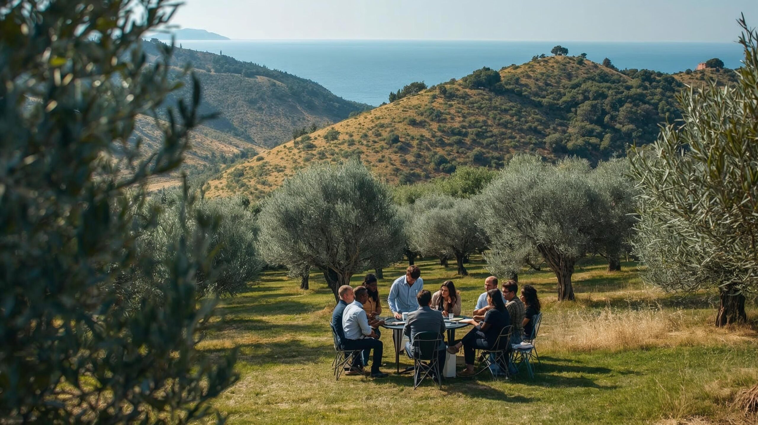 βιώσιμες βιωματικές εκδηλώσεις σε ελαιώνα