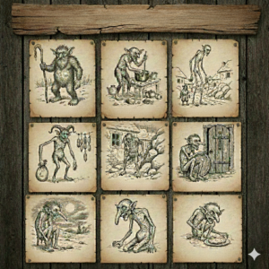 οι καλικάντζαροι αποτυπώνονται σε πίνακα καταζητούμενων